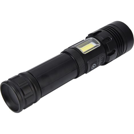 Blendende Taschenlampe, superhell, wasserdicht, zoombar mit Akkuanzeige für den Außenbereich (1/5)