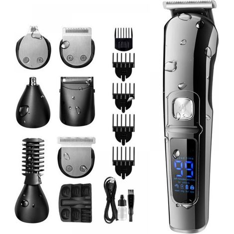 Tondeuse À Cheveux Professionnelle Tondeuse À Barbe Pour Hommes Multifonctionnelle Étanche (1/5)