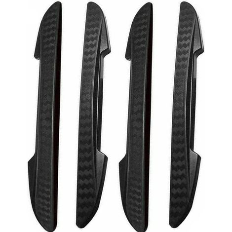 Protections universelles pour bords de portières de voiture - Bandes de protection en caoutchouc noir (4 pièces) pour prévenir les rayures, les chocs et les éraflures - Bandes de protection pour pare- (1/5)