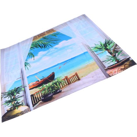 Tenture Murale Paysage Décorative en Polyester pour Chambre Balcon 230x180cm (1/5)