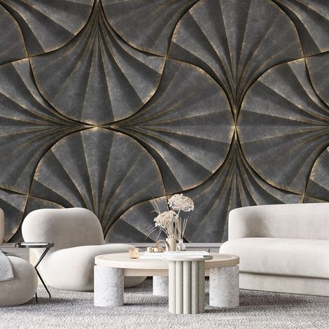 Papier peint panoramique - Formes Géométriques - 260 cm x 130 cm (1/4)