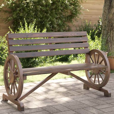 vidaXL Panca da Giardino a 2 Posti in Legno Massello di Abete (1/5)