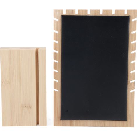 Wooden Necklace Bracelet Pendant Jewelry Organizer Display Stand (Black) (1/5)