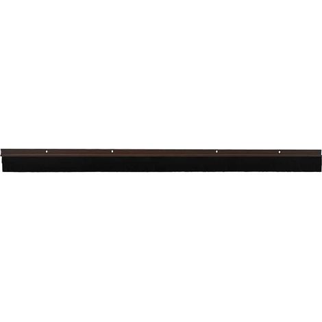 Brosses d'étanchéité pour porte à visser 6 pcs Marron 100 cm