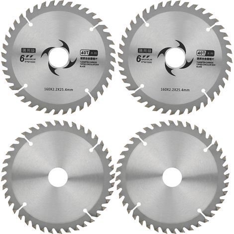 2 Stück 6 Zoll 40 Zähne Hartmetall Universal-Holzsägeblatt für Holzbearbeitung Web (1/5)
