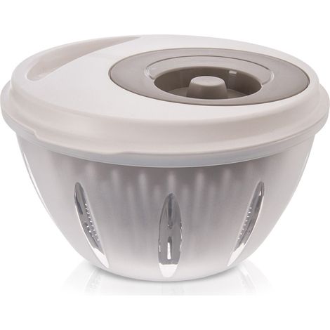 Colador, centrifugadora para ensaladas, verduras y frutas, secador rotatorio, recipiente, colador (1/5)