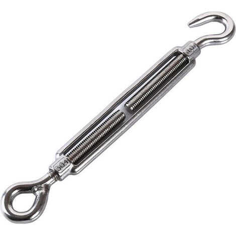 Crochet ouvert de style japonais en acier inoxydable 304/316 pour panier à fleurs, accessoires de fixation pour corde de panier à fleurs, ouverture de 10 mm, pièce de réglage de tension en acier inoxy