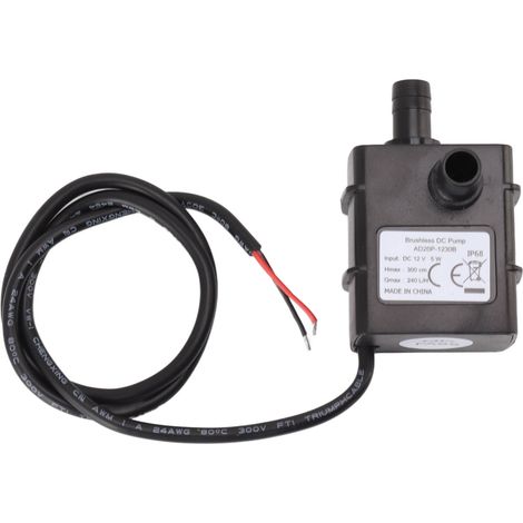 Pompe à moteur sans balais CC 12 V, mini pompe submersible silencieuse pour le refroidissement de l'eau, micro pompe centrifuge pour fontaines paysagères (1/5)