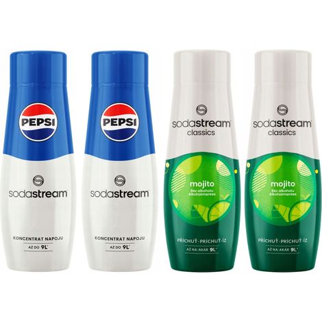 SODASTREAM Pepsi + Mojito Sirupe für Soda Fountain 4 Stk. (1/5)