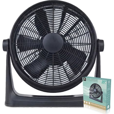 20-Zoll-Standventilator, 100 W 50 cm Ventilatordurchmesser 3 Geschwindigkeitsstufen 90° neigbarer Kopf Kunststoffflügel (1/5)