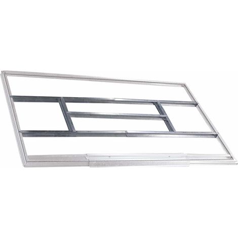 Gardiun – Kit de pré-installation de plancher pour abri de jardin – Acier galvanisé – Dimensions 191 x 111 cm – Compatible avec modèles Yorkshire et Buckingham (1/4)
