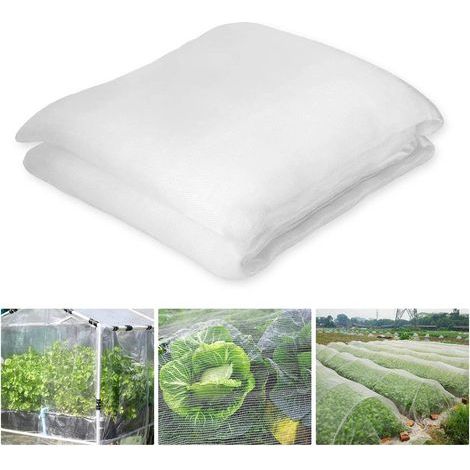 Filet anti-insectes 3 x 10 m – Protection maillée transparente – Non toxique et sans goût – Pour légumes, fruits et fleurs (1/5)