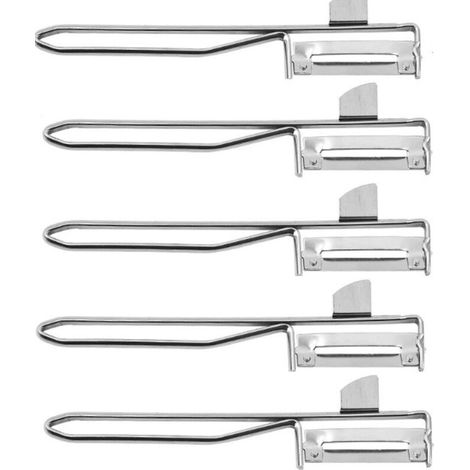 5 pcs Éplucheur Universel/Éplucheur Pendulaire avec Ergot, Lame en acier, Acier revêtu (1/4)