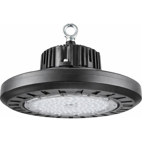 KonikS2 ECO Industrial UFO LED High Bay 85W 12500lm IP65 Ø25.5x7cm 5700K Grigio 50000H SECOM