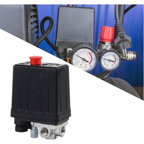 Pressure switch - Air compressor - 220V - 4 holes - Air regulator - Multi-purpose - Control valve for rapid pressure reduction (1/5)