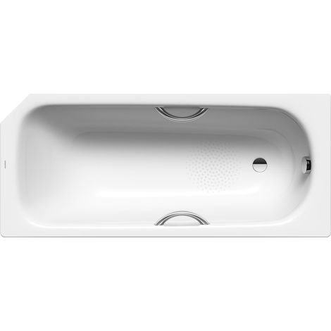 Kaldewei Badewanne Saniform V2 Star Kombi.-Form 410x700x1600mm 93l Alpinweiß m. Antislip, GL, ÜL, PEFF (1/3)