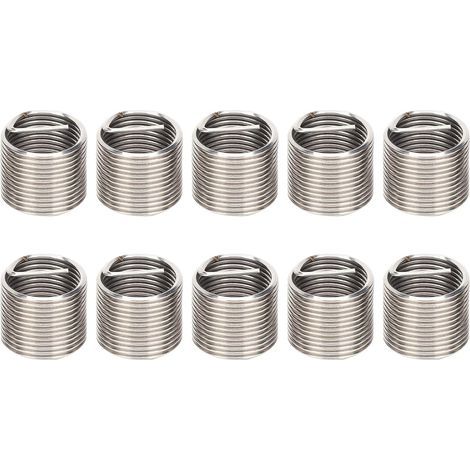 Inserts Filetés M16x1,5mm en Acier Inoxydable, Type 1.5D, Kit de 10 Pièces, Manchons de Réparation pour Alliage d'Aluminium (1/5)