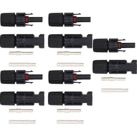 5 Sets Solarstecker (männlich/weiblich), IP67 wasserdicht, PV-Panel-Kabelstecker, 1000 V Hochspannung, 45 A (1/5)