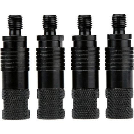 Schwarzes 4er-Set Schnellverschluss-Angelrutenverbinder-Bissanzeiger-Adapter fürs Auto (1/3)