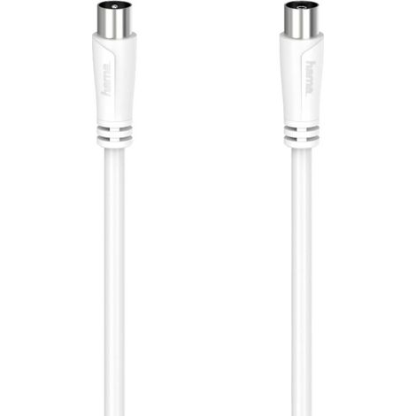 Hama Antenna, SAT Cavo [1x Spina coassiale - 1x Presa coassiale] 20 m Bianco