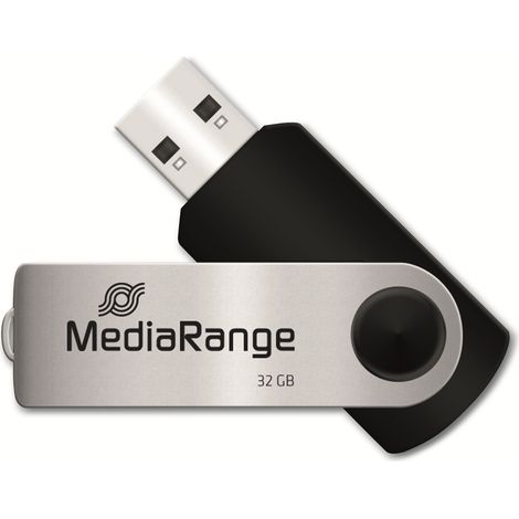 Clé USB MEDIARANGE MR911-2, USB 2.0, 32 Go, pack de 2