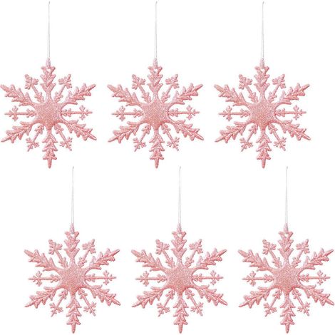 Elegante Eisdekoration mit 6 Elementen aus wasserdichtem PVC, rosa, für festliche Dekorationen im Innenbereich (1/5)