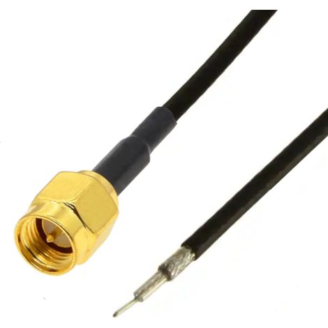 Conector SMA tipo pigtail RF1.37 de 10 cm