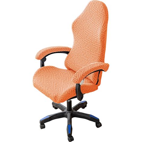 juego de fundas para sillas gaming, tejido jacquard elástico, resistente a los arañazos, para sillas de oficina y sillones. (1/5)