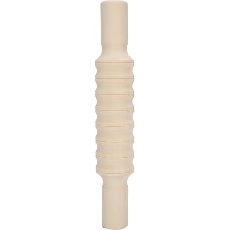 Bâton à modeler en bois massif, kit de sculpture pour poterie, rouleau à motifs rayés, outils de lissage pour artisanat (1/5)