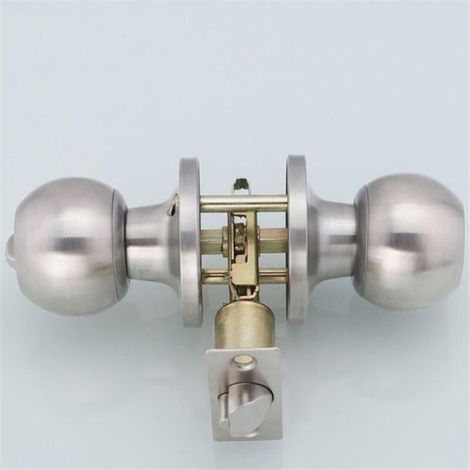 Poignée De Porte, Ronde Bouton Serrure Verrouillage Porte, Verrouillage par clés, Taille du loquet 60 / 70mm (1/5)