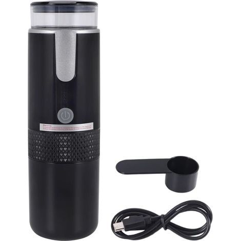 Machine à café portable compatible avec les capsules de tasse K Café moulu Cafetière portable à commande manuelle pour le camping, la randonnée-Chrom (1/5)