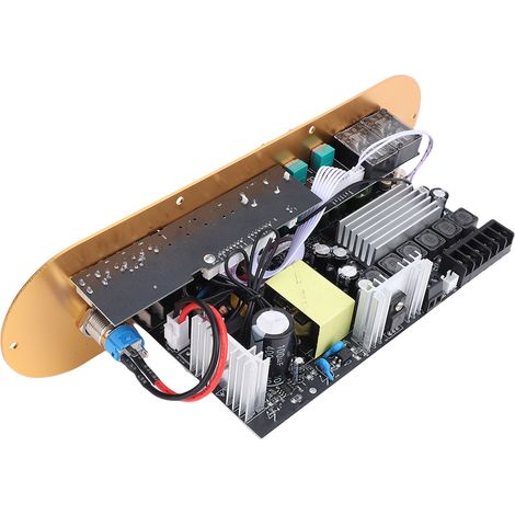 Amplificateur Audio 2.1 Canaux 50W+50W+100W Bluetooth 5.0 Entrées AUX MIC FM USB Carte Micro SD Prise UE (1/5)