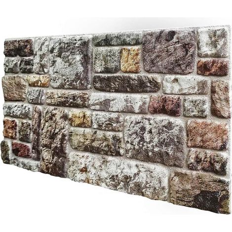 Boîte retail de 10 panneaux (5 MQ) - FIORENTINA Stone - Panneau imitation pierre en EPS résiné Dimension 100x50 cm Épaisseur 2 cm