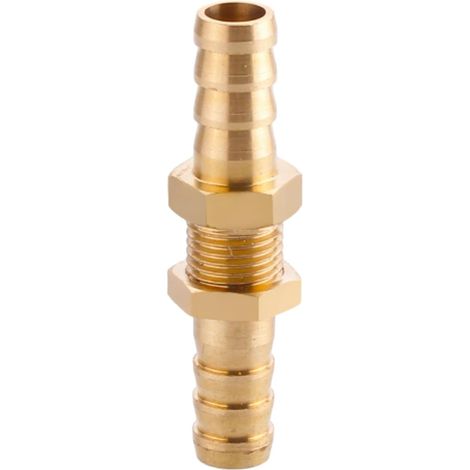 Raccord cannelé en laiton 1/2", filetage femelle, épisseur de métaux, barbillons, raccord tuyau, connecteur adaptateur pour air, eau, huile (épaisseur 8 mm) Pagode Mm Petit Cuivre (1/5)