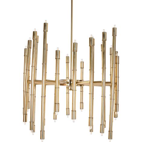 Lampara Techo Acero Patinado 74X74X158 Brillante (1/5)