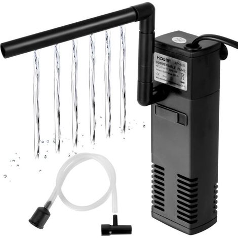 4W 600L/h Hochleistungs-Aquarienfilter, Innenfilter für 60-Liter-Aquarien, Aquarium-Pumpenfilter mit Filterschwämmen für Fische (1/5)