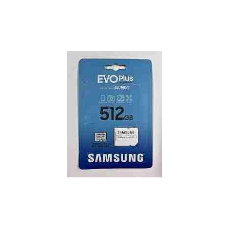 Carte microSD SAMSUNG-MB-MC512SA HANWHA SAMSUNG-MB-MC512SA EVO Plus 512 Go MicroSD