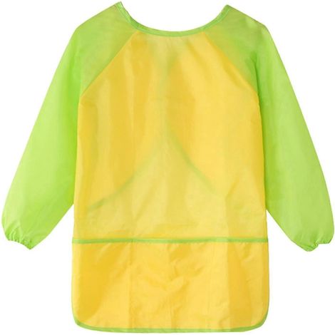Tablier d'artiste pour enfants, tablier de peinture aux couleurs vives, tablier d'artiste pour la classe, la maternelle, l'école primaire, le dessin et la pâtisserie-E (1/5)