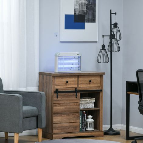 Lampe UV anti-insectes anti moustique tue mouche électrique destructeur d'insectes 20 W gris - Modèle