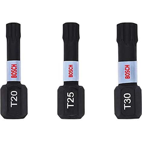 BOSCH BOX 3 PUNTI IMPATTO PRO Torx T20 T25 T30 25mm 2608522479 (1/4)