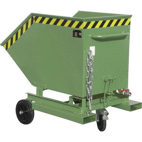Bauer Späne-Kastenwagen SKW-ET 400, lackiert, Resedagrün