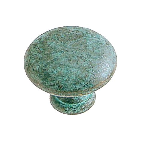 Ouvre&Déco – Poignée de meuble en anneau en zamak vert de gris – Diamètre 30 mm – Épaisseur 22 mm – Design CONVEXE élégant
