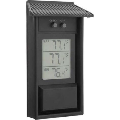HIB Thermomètre extérieur Thermomètre Digital Compteur de Température Étanche Extérieur Jauge pour Serre Jardin (1/4)