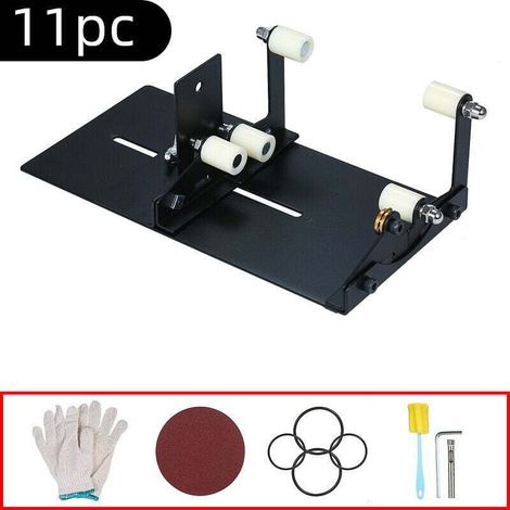 Coupe-bouteille réglable en verre carré et rond - Kit de découpe de verre pour projets de bricolage, verrerie artistique,11pcs