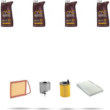 Kit tagliando 4 FILTRI e 4L OLIO compatibile con Citroen C4 II 1.6 hdi 82kw dal 2010 (1/5)