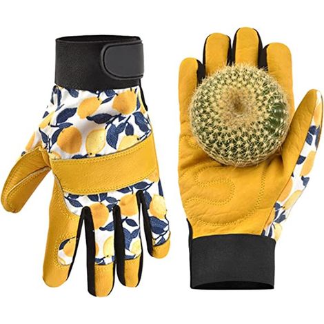 Gants de jardinage de travail en cuir de vachette résistant pour femmes Thorn Proof, gants de travail (1/5)