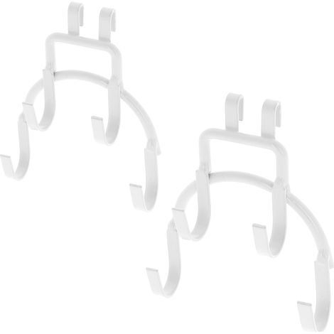 Lot de 2 porte ceintures pour système Xtend blancs - COMPACTOR - 7.5 x 4.5 x H.7.3 CM - Blanc (1/5)
