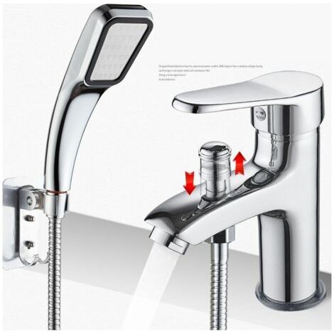 LAN Mitigeur de douche Robinet de douche robinet monotrou à double usage chaud et froid Alliage,Robinet de bassin chaud et froid avec douche douche douche douche double usage single hole valve de (1/3)