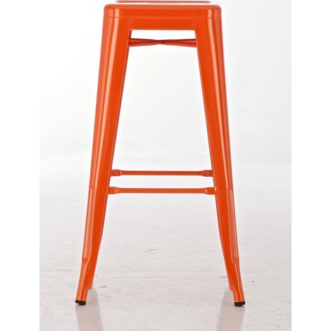 Lot de 2 tabourets de bar Joshua Orange (1/5)