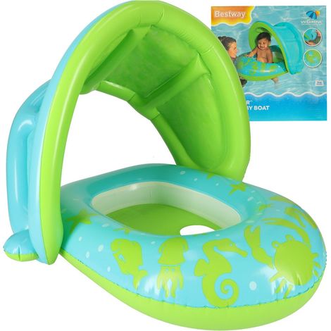 BESTWAY 34091 Pontón inflable con capota verde